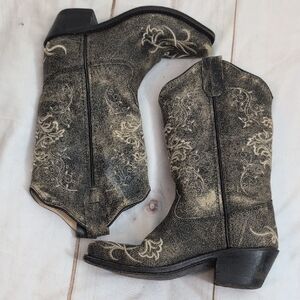 Old West Childrens Embroidered Western Cowboy Cowgirl Country Boots size 120